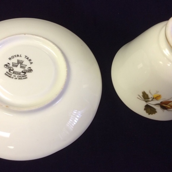 Royal Tara Ireland Bone China Yellow rose Fotted Cup & Saucer - Picture 5 of 11